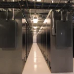 A small data centre server room of the kind startups use to self-host AI models