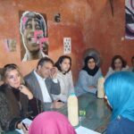 A team meeting in an office